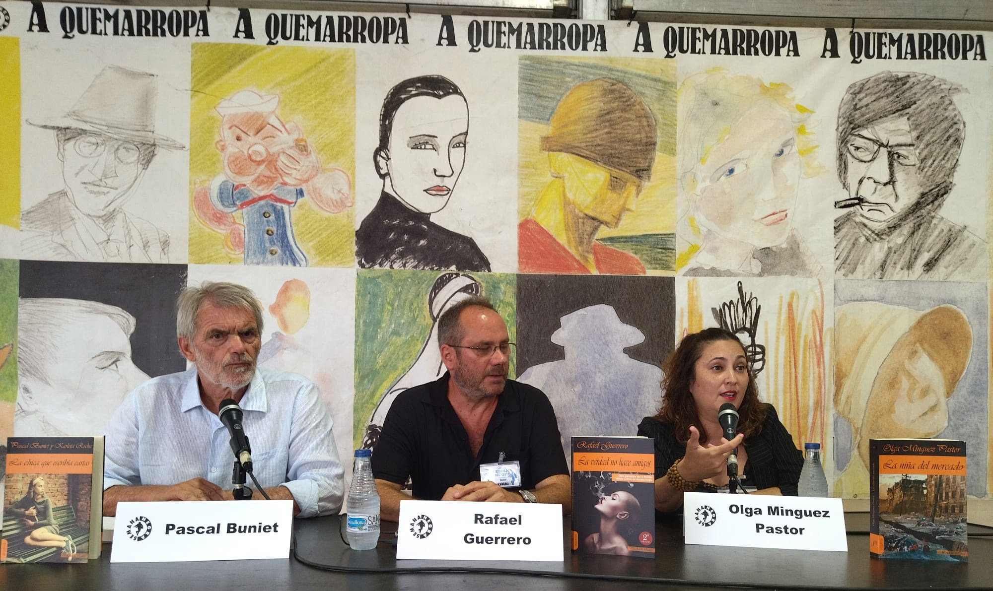 Pascal Buniet y Carlota Rocha en la Semana Negra de Gijón